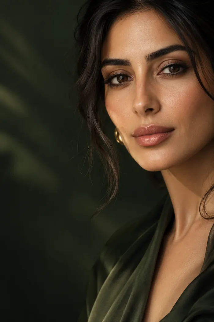 Balanced natural facial features representing Botox and fillers