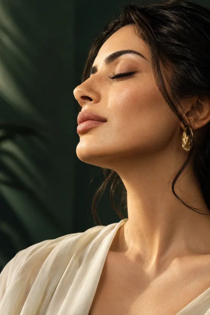Editorial illustration of natural facial contouring for Endolift