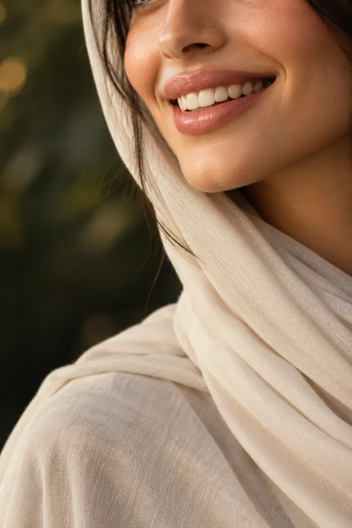Natural healthy smile representing Smile Design